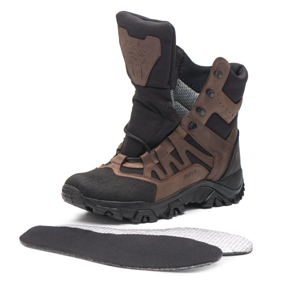 Тактичні берці зимові Т3-305 теплі коричневі водонепроникні армійські взуття ЗСУ поліція ДСНС Харків - фото 7