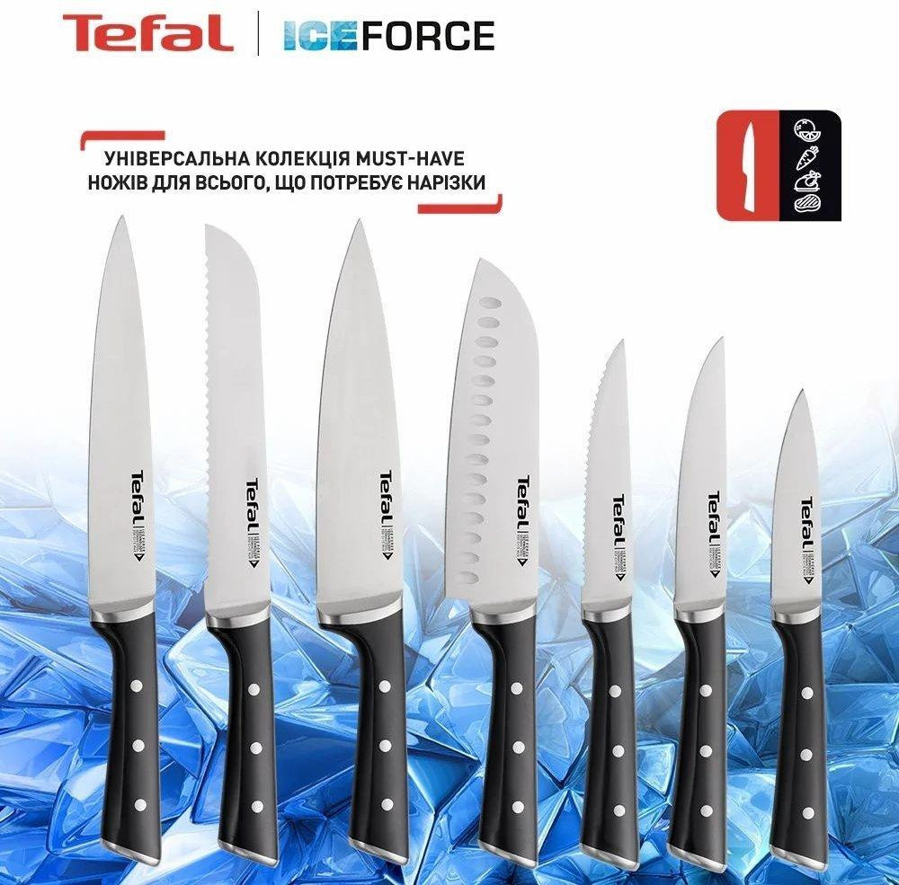 Набір ножів Tefal Ice Force в дерев'яній колоді 5 предметів (K232S574) Харків - фото 9