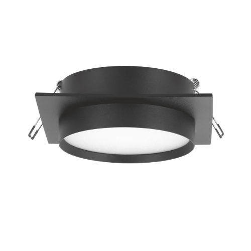 LED Світильник врізний квадратний під лампу GX53 чорний VL-SPF33S-B Videx Житомир - изображение 3