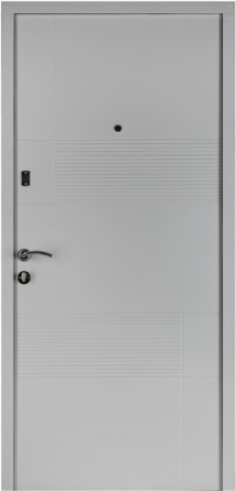 Двері вхідні Наші Двері ПОРТА Ескада 1 Венге темний / Біле дерево 960х2050 мм Київ