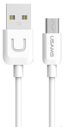 Кабель USAMS Micro USB U-Turn US-SJ098 White Киев - изображение 1