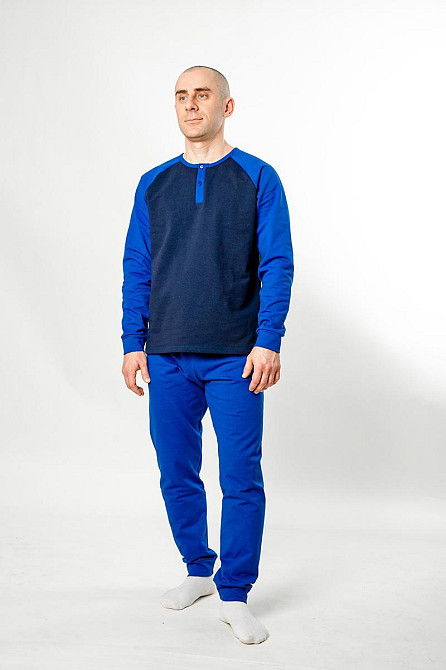 Пижама мужская, тёплая, 95%хлопок, топ Крохатушка одяг Киев - изображение 3