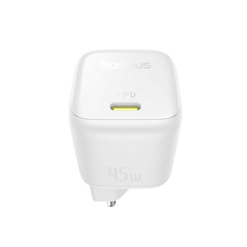Мережевий зарядний пристрій Baseus PicoGo GaN Fast Charger 1C 45W EU Moon White Одеса - фото 5