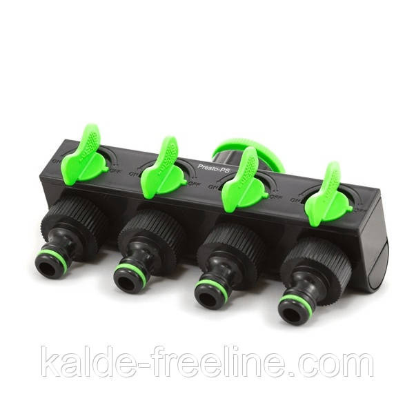 Кран шаровий Presto-PS на 4 виходи з внутрішнім різьбленням 3/4-1 дюйм (4006) Харьков - изображение 1