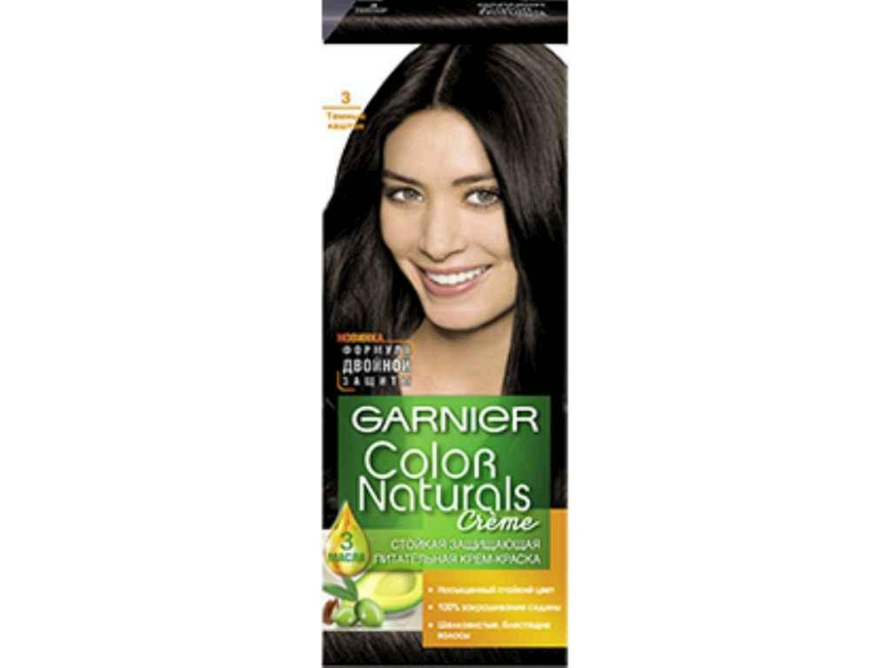 Крем-фарба стійка Темний каштан Color Naturals (тон 3) ТМ GARNIER Київ - фото 1
