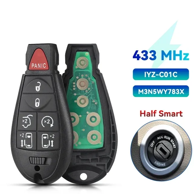 Дистанционный ключ зажигания для Dodge Caravan и Jeep Киев - изображение 1