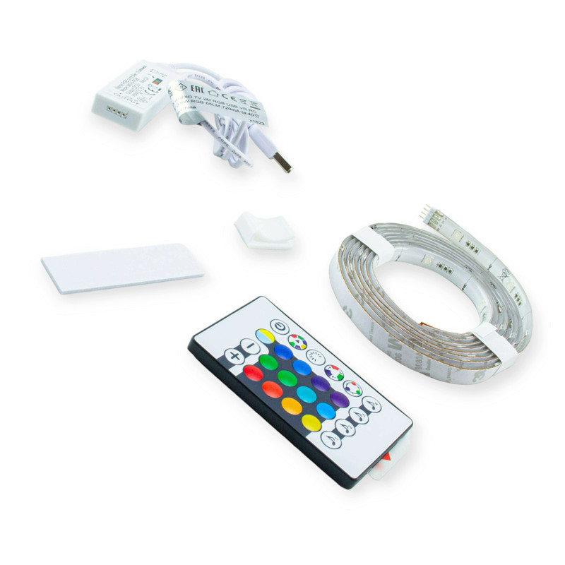 Лента гибкая светодиодная 2м 12V LEDVANCE FLEX автомобиль Ауди O RGB USB пульт 5V 3, 6W Мукачево - изображение 2