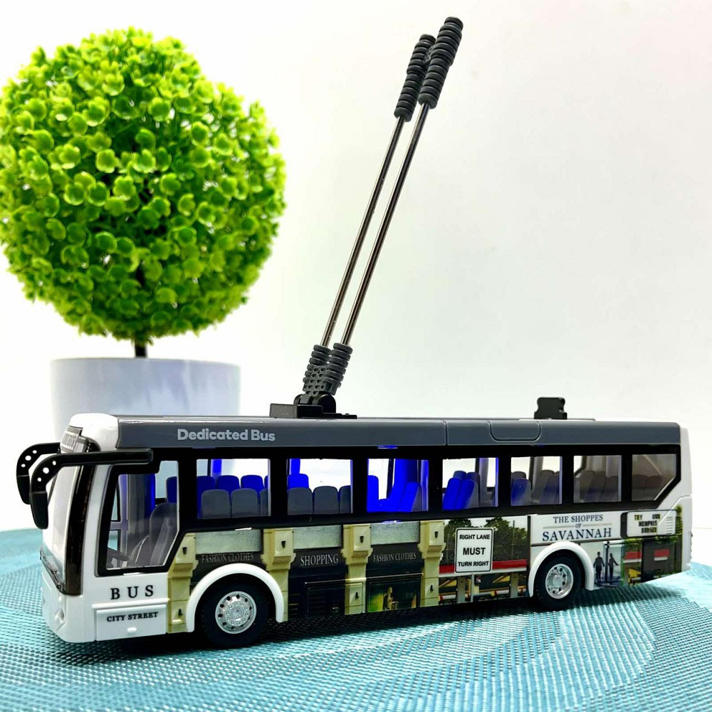 Тролейбус на радіокеруванні 21 см Білий (JC-043A) Чернигов - изображение 1