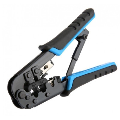 Инструмент Merlion RJ-45 (8P8C), RJ-12/11 (6P6C), 4P/6P/8P, с храповиком (YT-HT-5684R / 15317) Винница - изображение 1