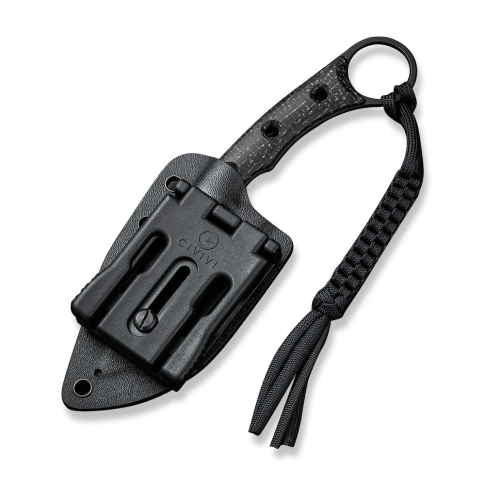 Ніж фіксований тактичний Civivi Midwatch, (8.6 см) N690 / Micarta чорний Київ - фото 10