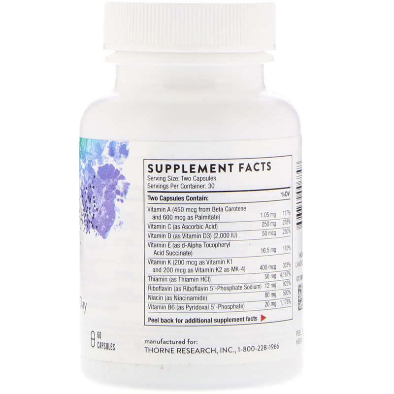 Вітаміни і мінерали формула Thorne Basic Nutrients 2/Day 60 капс Київ - фото 2
