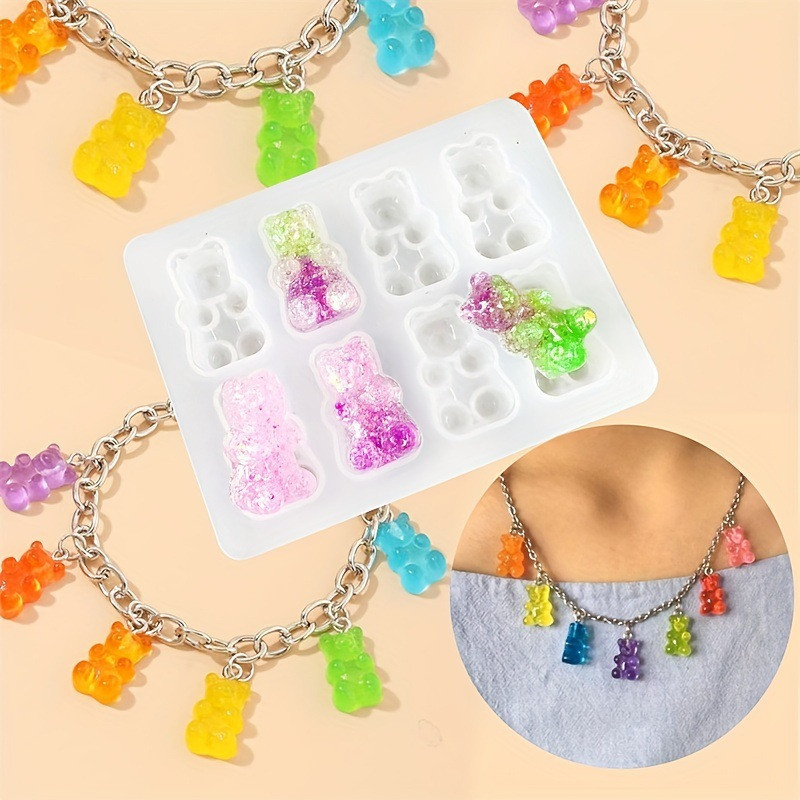 Молд силиконовый Мишки 70 на 90 мм серый Киев - изображение 5