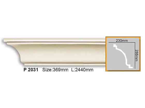 Карниз полиуретановый гладкий Gaudi Decor P 2031 Днепр