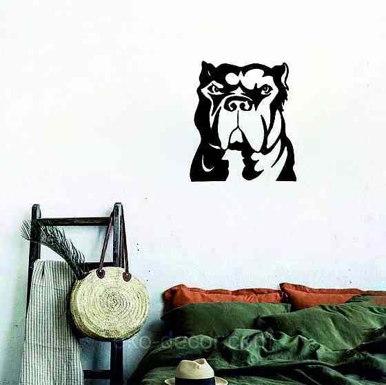 Декоративное настенное Панно «Кане-корсо», Декор на стену 90*79 см., Черный Киев