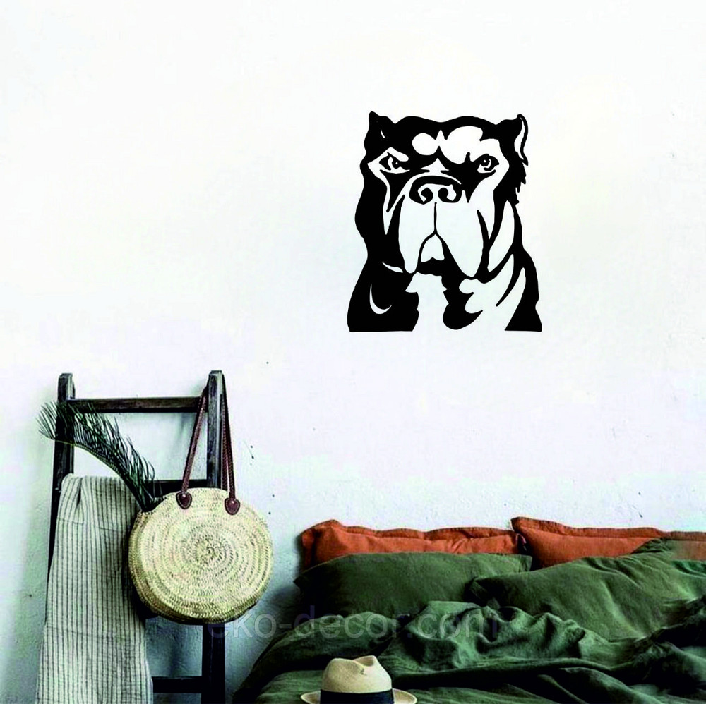 Декоративное настенное Панно «Кане-корсо», Декор на стену 90*79 см., Черный Киев - изображение 3