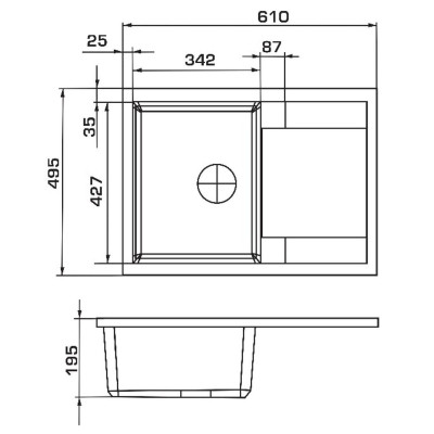Мойка кухонная GRANADO ALTEA marron (gr1306) Винница - изображение 8