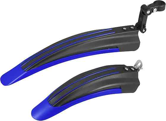 Сині велокрила з ударостійкого пластику для велосипеда Київ