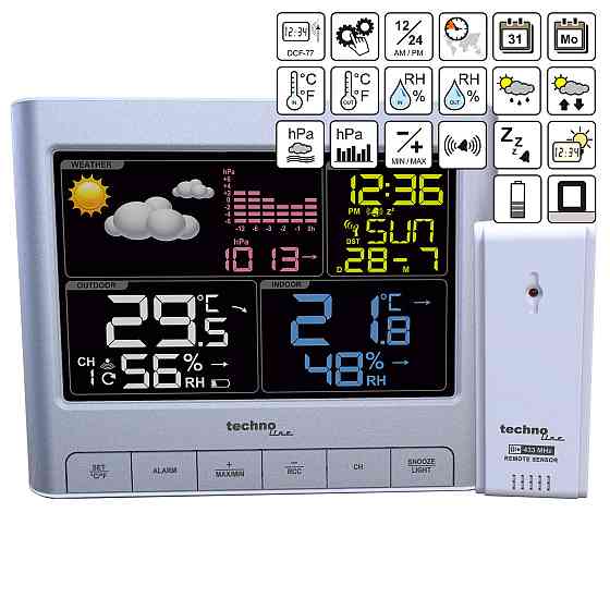 Метеостанция Technoline WS6449 Silver (WS6449) Вінниця