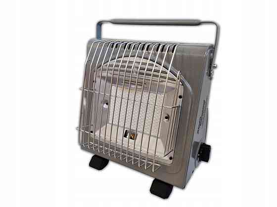 Комплект обогреватель керамический газовый Alpen Camping ISLAND + баллон взрывобезопасный, 12л металл + редуктор setISLAND41005 Код: Ровно