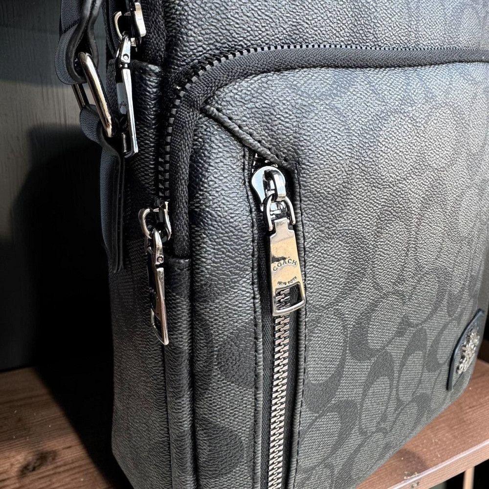 Чоловіча сумка барсетка стиль Coach, сумка на плече Коач ( 133 ) Харьков - изображение 8