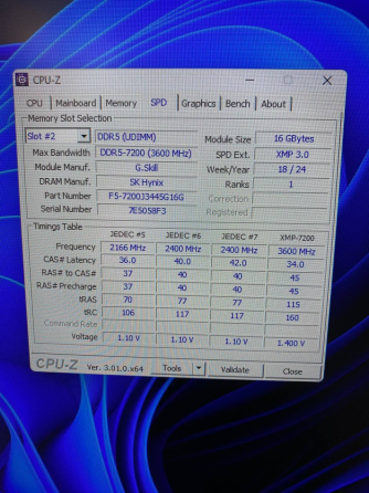 Уценка Оперативная память G.SKILL DDR5 32 ГБ (2×16 ГБ) 7200 МГц, комплект RAM для ПК, Dual Channel Киев
