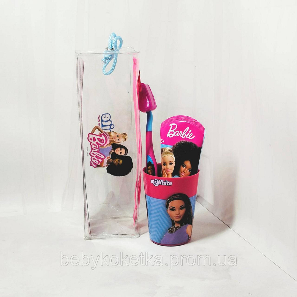 Детский набор зубна щетка и зубная паста Barbie Львов - изображение 1