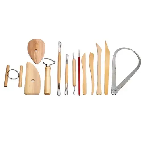 Деревянный набор для лепки и моделирования, 13 предметов Киев - изображение 7