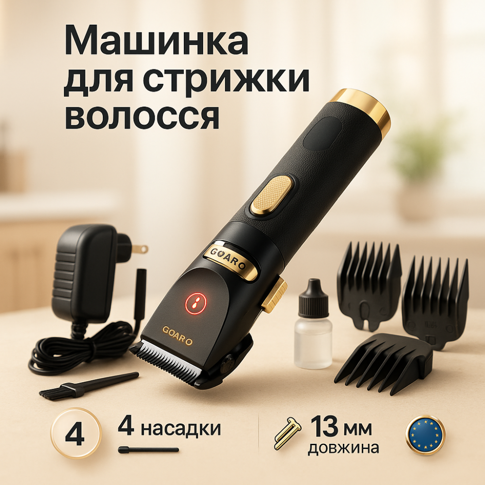 Класна машинка для стрижки волосся Magio, Малошумна машинка для стрижки волосся Тример скронь JA-98 Львів - фото 14