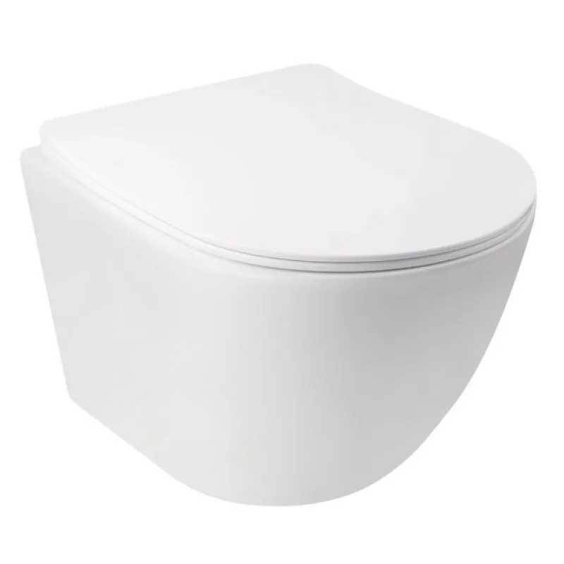 Унитаз подвесной Mixxus ELLIPSE-0306-R 520x360x365mm, система смыва RIMLESS (MI6708) Киев - изображение 1