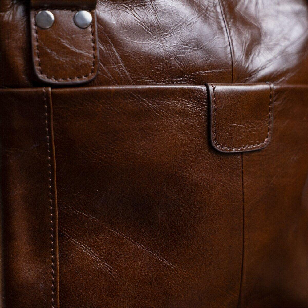 Сумка чоловіча Vintage 14091 Коричнева Київ - фото 4