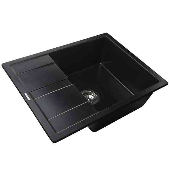 Гранитная мойка Mira ONZA черный 650 х 500 мм (000028782) Киев