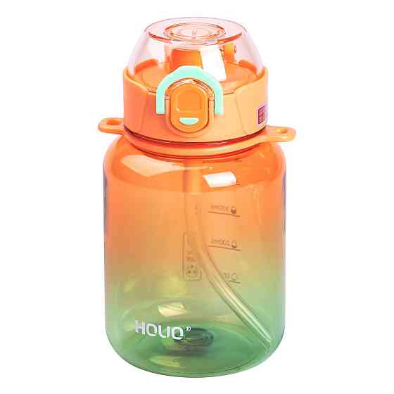Yiwu Пляшка для води багаторазова 700 мл пляшечка з трубочкою для спорту та школи 16.5 см Помар Киев