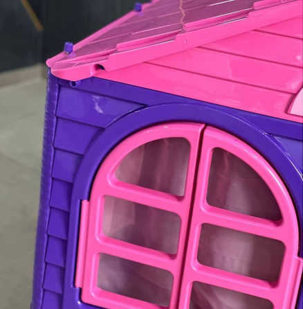 Ігровий будиночок для дітей Doloni середній 130х120х130см (Фіолетово-рожевий) Київ