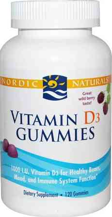 Витамин Д3 Nordic Naturals Vitamin D3 Gummies 1000 МЕ 120 жув таб лесные ягоды Киев