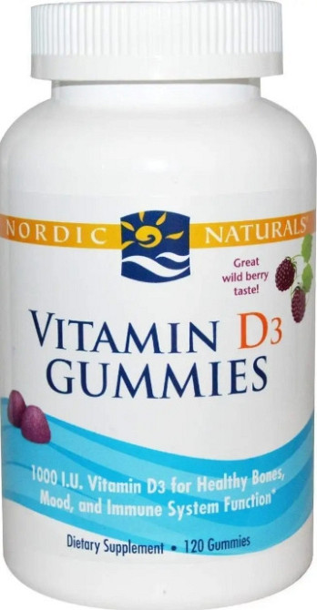 Витамин Д3 Nordic Naturals Vitamin D3 Gummies 1000 МЕ 120 жув таб лесные ягоды Киев - изображение 1