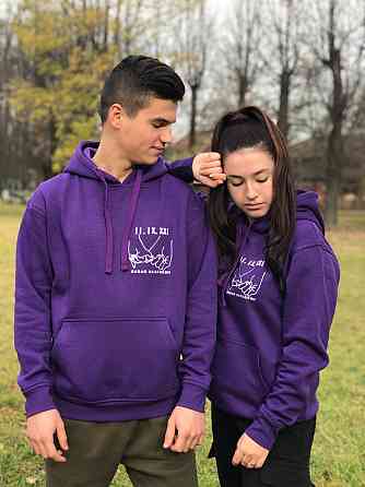 Парні толстовки/ худі — "94 назавжди" з датами. Білий, XS, XL Чернівці