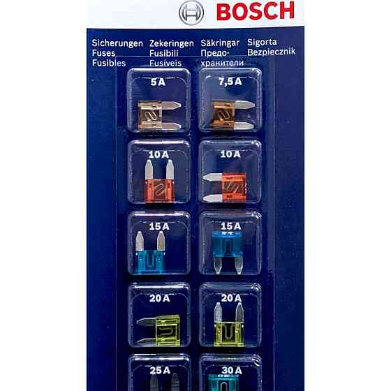 Комплект запобіжників MINI Bosch 5A-30A 10шт. Ковель