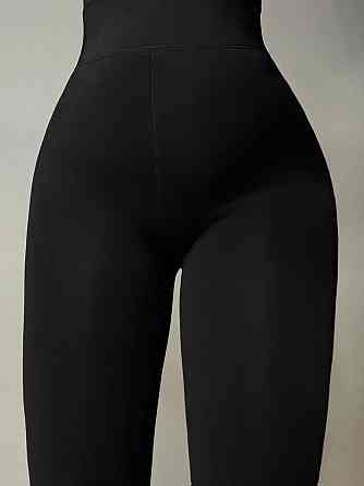 Лосины женские Kataya 6828 утепленные на флисе хлопковые 42-48 черные, черный, 42-48 Киев