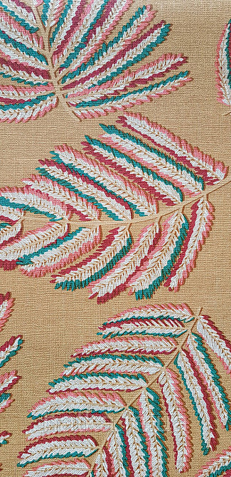 Шпалери вінілові на флізеліні Rasch Clasik 0,53х10 листя гілки яскраві на жовтому Київ - фото 2