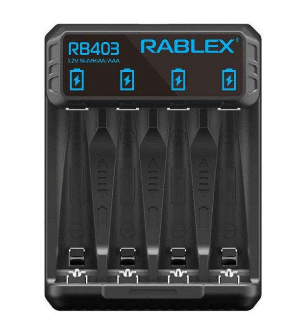 Зарядное устройство Rablex RB403 на 4 AA/AAA R3/R6 1.2V Днепр - изображение 3