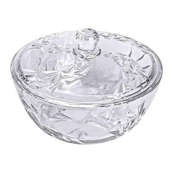 Yiwu Салатниця скляна з кришкою 24 см під кришталь HP-YH-62 Киев