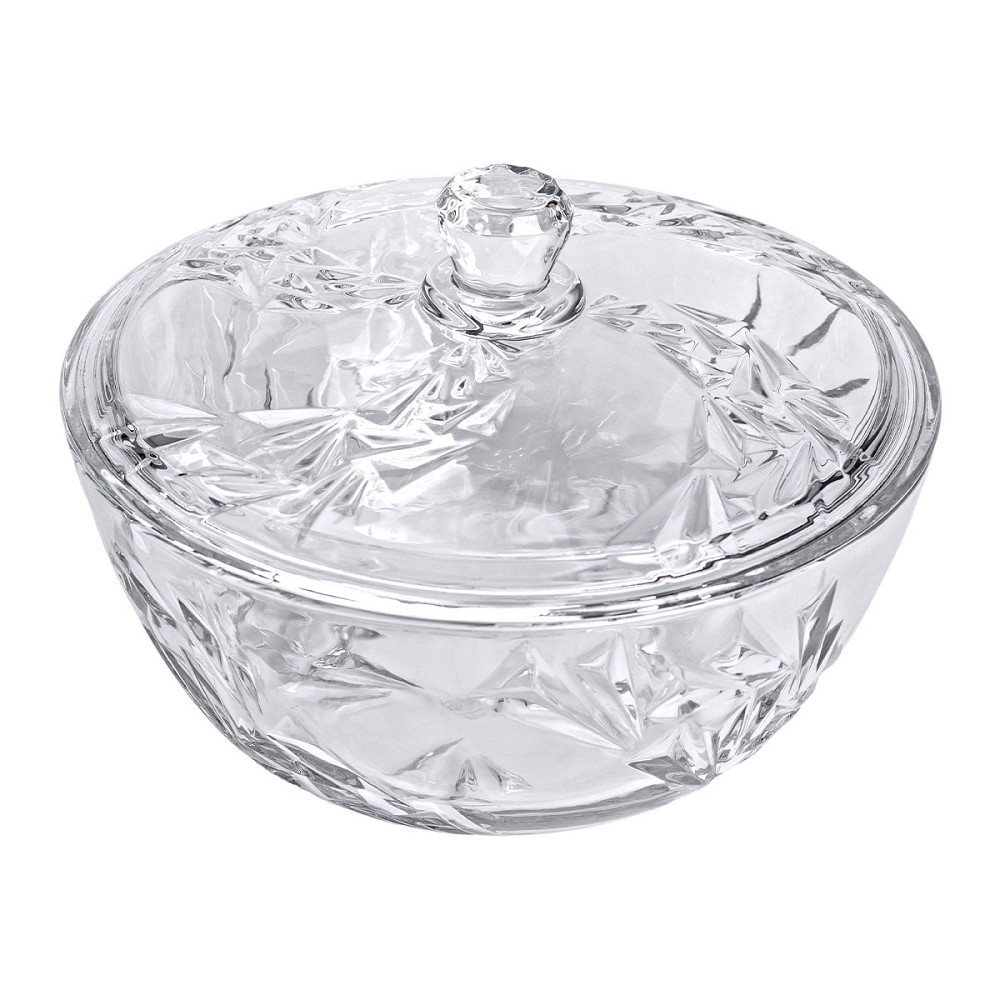 Yiwu Салатниця скляна з кришкою 24 см під кришталь HP-YH-62 Киев - изображение 2