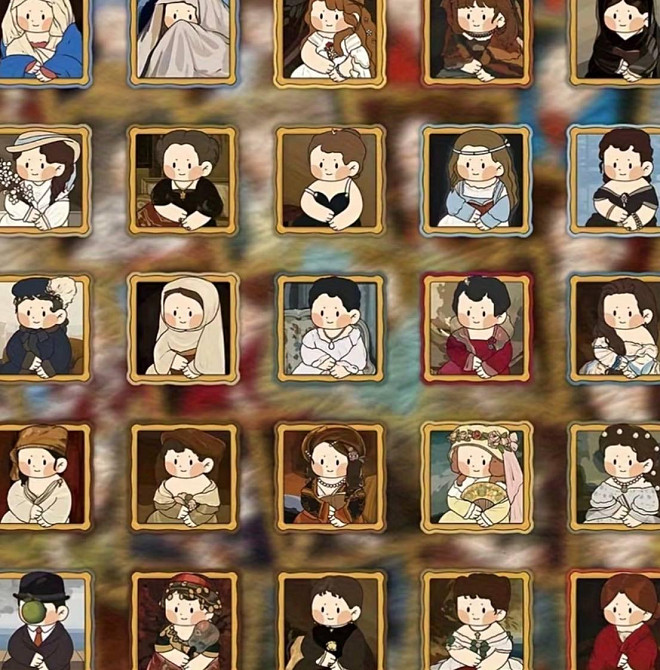 Набор наклеек 50 шт с известными картинами, винтажные стикеры искусство для блокнота ноутбука Киев - изображение 3