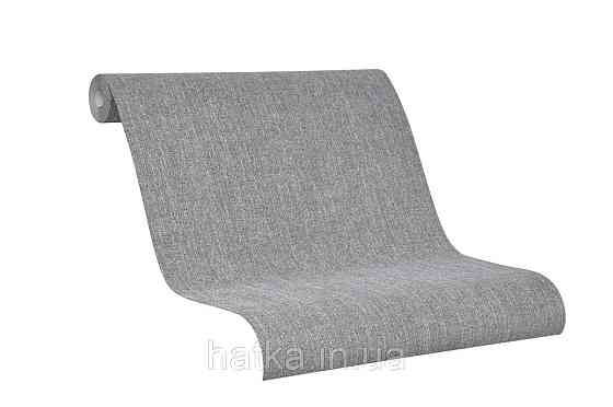 Обои виниловые на флизелине Marburg 31815 New modern однотонные черные с серым под мешковину Киев