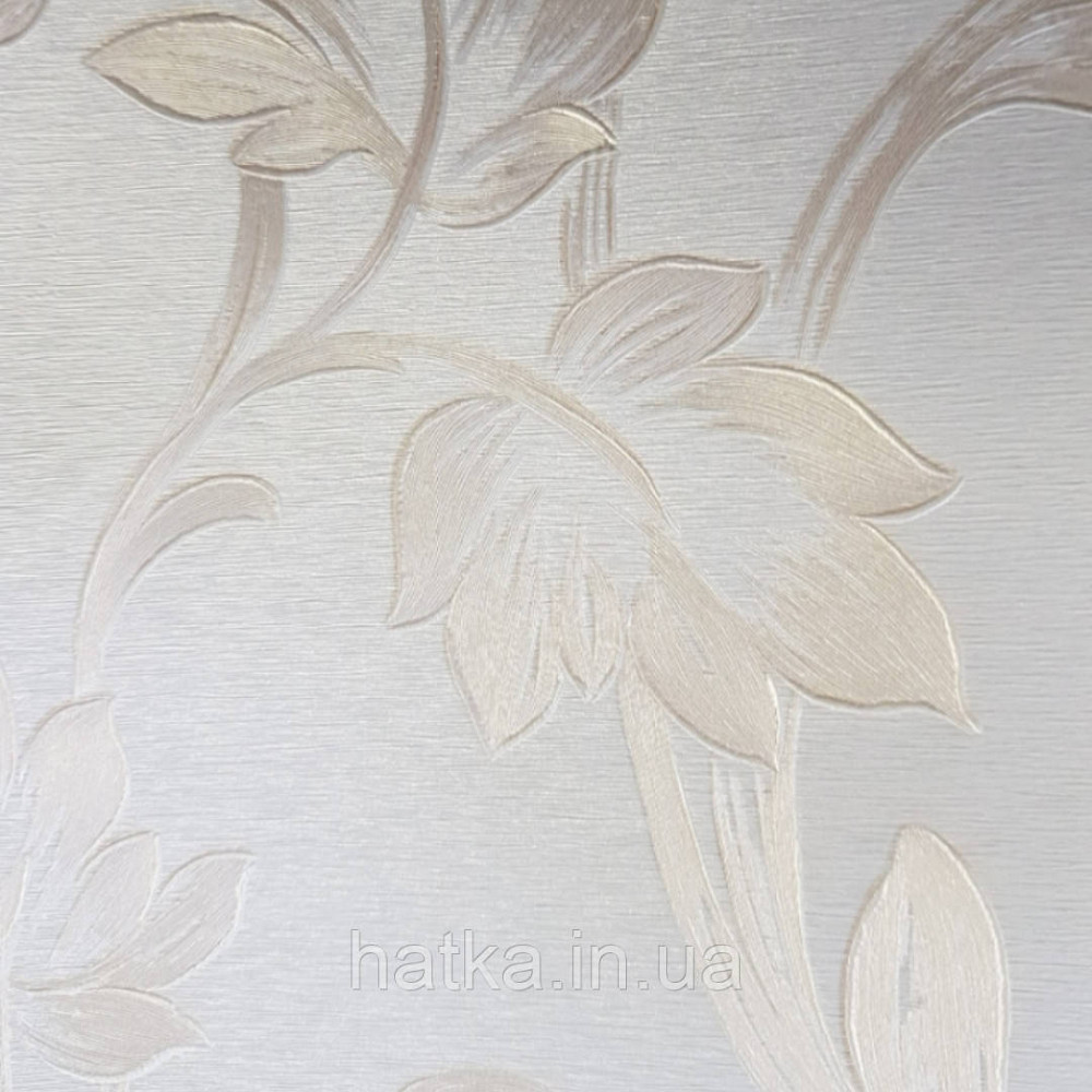 Шпалери вінілові на паперовій основі Sirpi Italian Silk 7 вензелі дамаски великі золотисті на пісочному Київ - фото 3