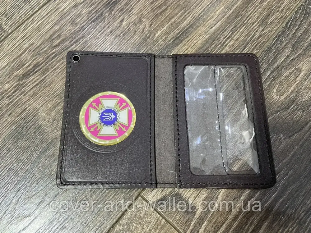 Шкіряна обкладинка ДССЗЗІ держспецзв'язок з пластиковим шевроном Київ - фото 16