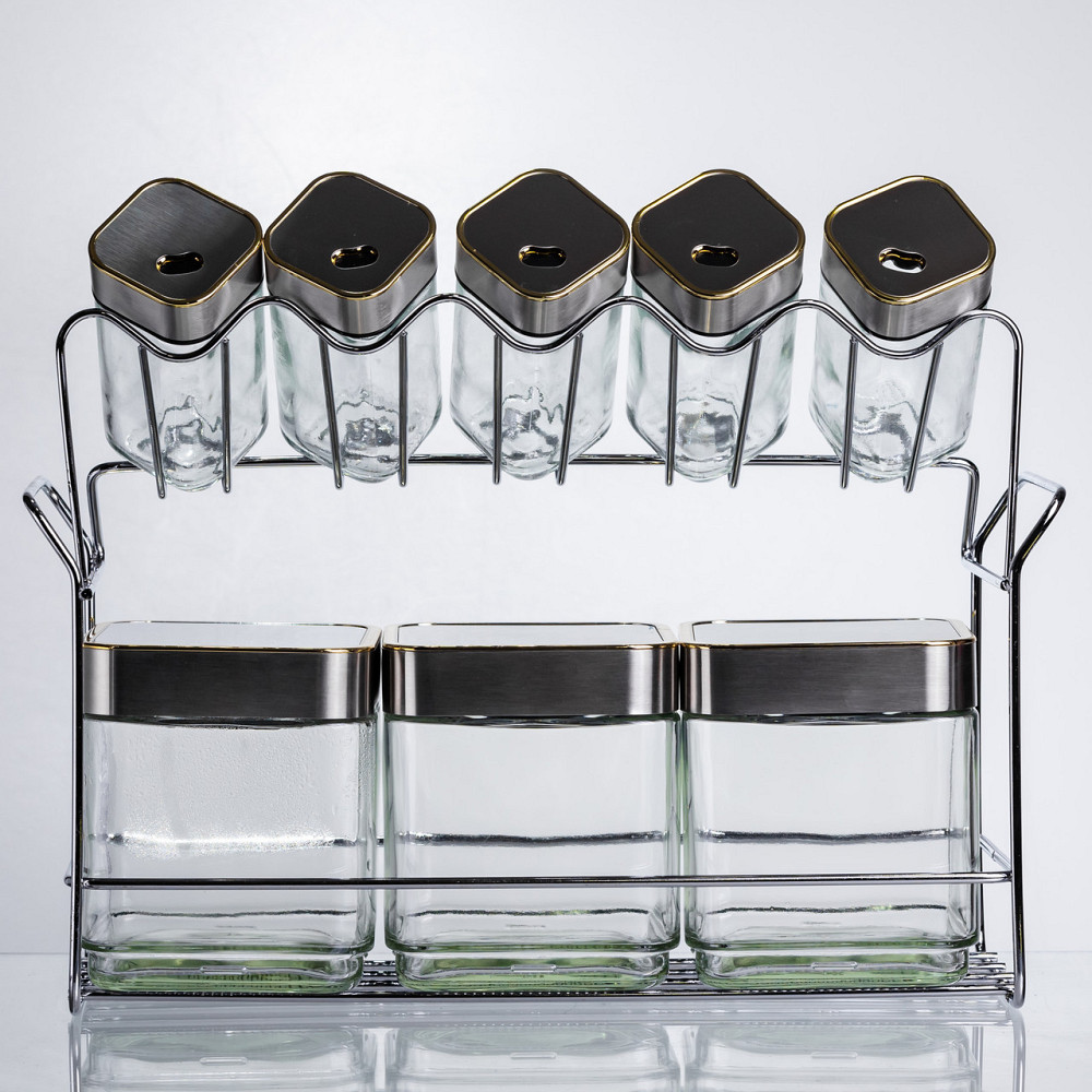 Набір контейнерів для зберігання 8 шт. на підставці Київ - фото 2