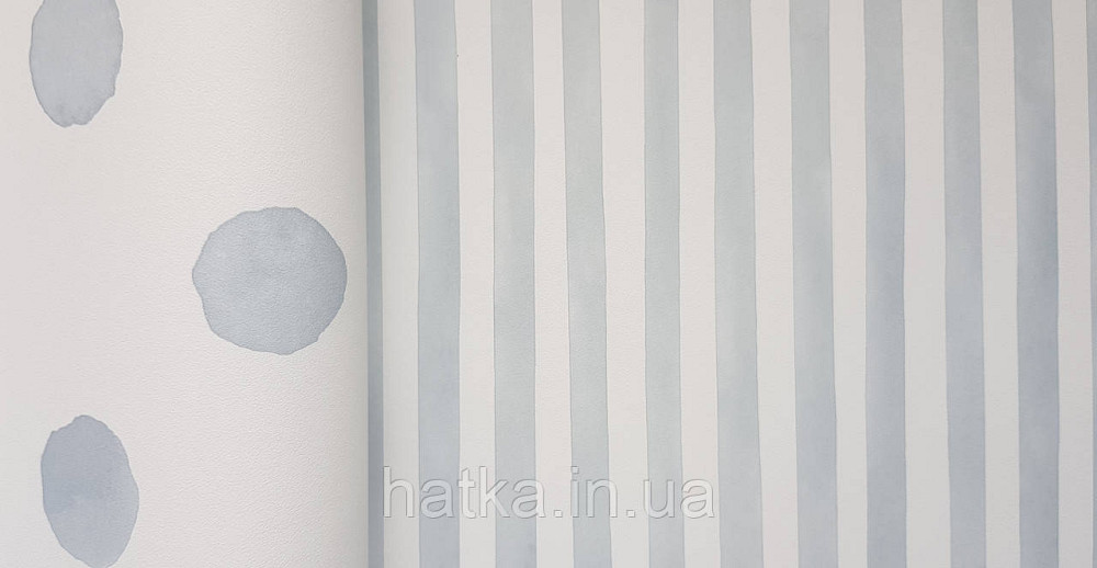 Шпалери флізелінові еко Rasch Kids World 0.53х10 дитячі смуги блакитні білі Київ - фото 2