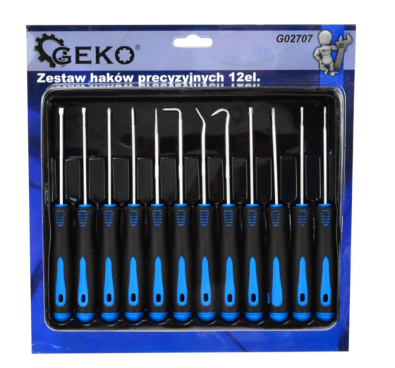 Набір гачків і точкових викруток 12единиц GEKO G02707 Чернігів