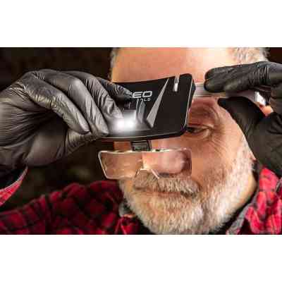 Увеличительное стекло Neo Tools линзы с набором диоптрий 1x, 1.5x, 2x, 2.5x, 3.5x (06-130) Вінниця